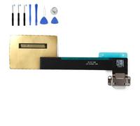 Eutoping Porta di ricarica USB per Apple iPad Pro 9.7 (1st Gen) A1673 A1674 A1675 Nero Dock Connector Charger Board Flex Cable Assembly Ricambio con Strumento