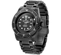 EUTOUR Orologio Magnetico da Uomo con Cuscinetto a Sfera e Lancette Moda Semplice Nessun Vetro Quarzo Orologi da Polso da Uomo 40mm Cinturino in Acciaio Inossidabile Nero