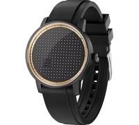 EUTOUR Orologio Magnetico da Uomo con Inseguimento Dinamico Creativo Minimalista alla Moda Orologio al Quarzo con Cuscinetto a Sfera 40mm Cinturino in Silicone Nero