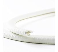 EUTRAS [5 m] Protezione bordi 1-2 mm bianco - si fissa senza adesivo - ideale per lamiere e portiere di auto - protegge i bordi - qualità industriale tedesca - spedizione in 24 ore