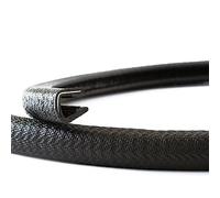 EUTRAS [50 m] Protezione bordi 8-10 mm nero - si fissa senza adesivo - ideale per lamiere e portiere di auto - protegge i bordi - qualità industriale tedesca - spedizione in 24 ore
