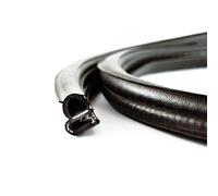Eutras Edge protezione 5 m paraspifferi guarnizione in gomma m 1 pezzi nero 2108