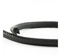 EUTRAS Protezione Bordi a U Nera 5 m | Profilo Autoagganciante Senza Colla | Per Lamiere, Portiere Auto, Carrozzerie e Bordi Metallici | PVC con Anima in Acciaio | 0,5-1,5 mm