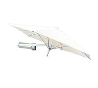 EUTYRG Ombrellone parasole da parete in alluminio per patio, giardino, balcone, inclinabile, 220 cm