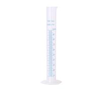 Euvoym, 1 cilindro di misurazione graduato trasparente con linee blu da 100 ml; tubo da saggio da laboratorio per uso scientifico, per la misurazione di liquidi (100 ml)