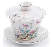 EUXHTYWP Ciotola da tè tradizionale cinese, set da tè Kung Fu in ceramica Gaiwan da 150 ml, decorazione for la casa, zuppiera, cerimonia del tè