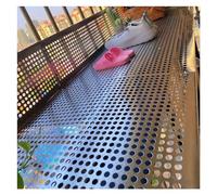 EUXHTYWP Lamiera Forata in Acciaio Inossidabile, lamiera for Recinzione di balconi, Piastra Metallica con Diametro del Foro 8 mm e Spessore 0,3, Rete Decorativa(60x200cm)