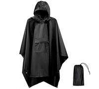 Euyecety Poncho Impermeabile, Antipioggia Uomo Donna Mantella Multifunzionale con Cappuccio