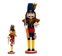 Euyehn Schiaccianoci in legno del Ringraziamento, 38,1 cm tradizionali ornamenti schiaccianoci in legno, figure schiaccianoci soldato per Natale, decorazione per la tavola della casa, il