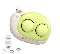 Euyehn Ultrasuoni Lens Cleaner - Ultrasuoni ad alta frequenza pulizia lente rondella custodia 2 in 1, portatile morbido contenitore per lenti da viaggio e uso domestico, Verde, Refer to,
