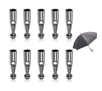EUYKQNOI 10PCS Perline Coda Ombrello Parti di Riparazione Ombrello,Perline Coda Ombrello Punte Terminali Di Ricambio Copertura Universale In Osso Per Ombrello In Metallo Per Copertura Ombrello Pieghev