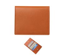 EUYKQNOI 1pcs Porta Carte Credito Uomo: Portafoglio Slim in Pelle RFID con 8 Slot Schede,Marrone, Ideale per tenere le tue carte al sicuro mentre sei in movimento