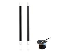 EUYKQNOI 2 Bacchetta Magica in Plastica Nera e Bianca Design Classico Mago per Travestimento Adulti Accessori per Mago Magico Spettacolo Feste (24.5 * 1.2cm)