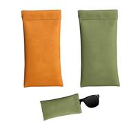 EUYKQNOI 2Pz Custodie per Occhiali Morbide Astuccio Occhiali da Sole Portaocchiali Borsa di Stoccaggio Portapenne Pochette da Viaggio Scuola Ufficio Casa Regalo Compleanno Natale