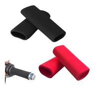 EUYKQNOI 4 Pezzi Copri Manopole in Spugna Universali per Manubrio,Comfort Copertura Antiscivolo Anti-Vibrazione per Impugnatura del Manubrio,Manopole Riscaldate moto,Coprimanopole scooter,Manopole