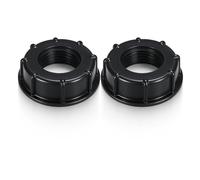 EUYKQNOI Adattatore per Serbatoio IBC 1000 Litri - 2 Pezzi Tappo Centrale Liscio 1" F, Connettore per Acqua/Chemici, Filettatura S60x6, Resistente a Corrosione & Perdite