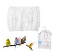 EUYKQNOI Copertura per Gabbia Uccelli Extra Large Copertura in Rete per Gabbia Uccelli di Nylon con Cattura di Piume Semi Protezione Gonna Morbida e Ariosa per Pappagallo Parrocchetto Ara