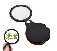 EUYKQNOI Lente d'ingrandimento tascabile 8X lente ingrandimento lente di ingrandimento per lettura, lente d'ingrandimento da lettura pieghevole,lente d'ingrandimento portatile, con custodia protettiva
