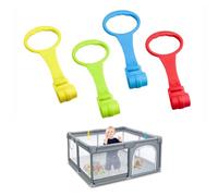EUYKQNOI maniglie per box bambini Anelli Box Bambini,4 Pezzi Anelli per Culla Anelli Lettino Aiuta i Bambini Maniglie Box Bambini Aiuta il Bambino Ganci Box Bambini a Imparare a Stare in Piedi