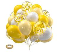 EUYKQNOI Palloncini Prima Comunione 30pcs,decorazioni prima comunione,palloncino prima comunione,Oro Bianco,Addobbi Accessori Palloncino per Festa Comunione Cresima Battesimo,addobbi prima comunione