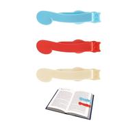 EUYKQNOI Segnalibro Intelligente,ti Segue Automaticamente per Girare le Pagine,Segnalibro in Silicone,Segnalibri Colorati,Accessori di Lettura per Gli Amanti Della Lettura,Segnalibri Particolari3 PCS