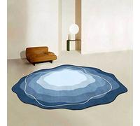 EUYXCRV Tappeto a Forma Irregolare, Tappetino a Forma di Ventaglio a Conchiglia, Tappetino Antiscivolo da Comodino per Soggiorno e Camera da Letto 60x90cm