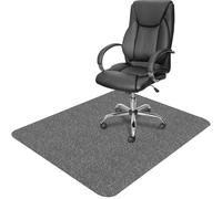 EUZLABBY 105x120cm Tappetino per sedia da ufficio,Grigio Tappeto Salvapavimento Antiscivolo,Tappeto Sedia Gaming,Tappeto per Sedia con Ruote,Tappetino Pavimenti per Parquet e Piastrelle.