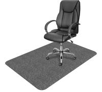 EUZLABBY 90x140cm Tappeto Sedia Ufficio Protettore del Pavimento,Grigio,Tappeto