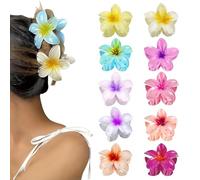 EUZUXU 10 Pezzi Fermagli per Capelli a Forma di Fiore, Graziosi Fermagli per Capelli da Donna, per Donne e Ragazze Capelli Spessi