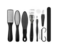 EUZUXU 10 Pezzi Kit Pedicure Professionale, Set Per Pedicure in Acciaio Inossidabile, Kit per Pedicure, Strumenti Che Rimuove la Pelle Dura e Morta