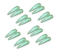 EUZUXU 16 Pezzi Glitter Clip a Scatto per Capelli, Caramella Colorata Belle Clip Capelli Semplici, Paillettes Barrettes Accessori per Donna Bambina(Verde)