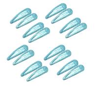 EUZUXU 16 Pezzi Glitter Clip a Scatto per Capelli, Caramella Colorata Belle Clip Capelli Semplici, Paillettes Barrettes Accessori per Donna Bambina(Blu)