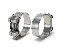 EUZUXU 2 Pezzi Fascette Stringitubo Acciaio Inox 304, Morsetto per Tubo di Scarico Durevole Resistente, per Condotte, Automotive, Applicazioni Industriali (40-43mm)