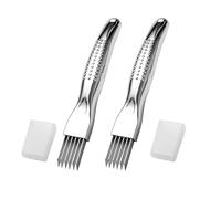 EUZUXU 2PCS Coltello per Cipolle, Aglio e Verdure, Affettatrice e Trituratore, 2024 Upgrade