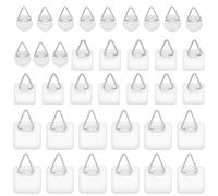 EUZUXU 36 Pezzi Adesivo Appendi Quadro, Ganci Adesivi per Quadri, 3 Misure, per Immagini, Puzzle, Immagini su Tela, Poster