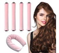 EUZUXU 4 pezzi Ricci Senza Calore, Bigodini Senza Calore, Bigodini per Dormire, Bigodini Heatless, Bigodini Overnight Blowout