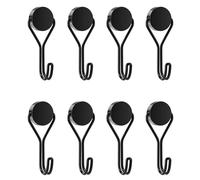 EUZUXU 8 Pezzi Ganci Magnetici, Ganci Magnetici Potente, per Cucina, Gadget, Camera da Letto, Armadietti, Ufficio, Frigoriferi, Appendere luci Decorative