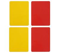 EUZUXU Cartellino Arbitro di Calcio, Set di Carte Arbitro, Cartellini Arbitro Calcio in PVC, Sport Arbitro Carte, Cartellini Rossi e Gialli per Arbitro di Calcio Sportivo