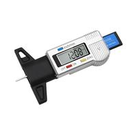 EUZUXU Digitale Misuratore di Profondità Battistrada, Battistrada per Pneumatici, 0-25.4mm LCD Display Misuratore, per Auto, Furgoni, Camion-Argento