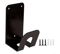 EV Charger Hook Iron Storage Rack 110° Curve | 110° curve angle, easy cable per access, fits most EV models, black iron finish, secure wall mount