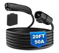 EV Extension Cable, 20ft 50A EV Charger Extension Cord Compatible With Model 3/Y/X/S/CT, High Powered TSL Wall Connector
