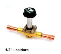 EV104S - Elettrovalvola valvola solenoide GMC attacchi a saldare 1/2'' x 1/2'' s