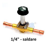 EV32S - Elettrovalvola valvola solenoide GMC attacchi a saldare 1/4'' x 1/4'' sa