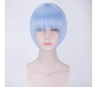 EVA Ayanami Rei Azzurro 30cm Parrucche Cosplay diritte corte per Anime Costume Party Donna Capelli finti femminili Capelli sintetici Rei