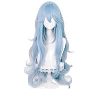 EVA Ayanami Rei Cosplay Wig 100cm Blue Long Wavy Women Heat Resistant Synthetic Hair Peluca Anime Wigs