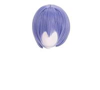 EVA Ayanami Rei Cosplay Wigs Short Light Blue Heat Resistant Synthetic Hair Wig + Wig Cap