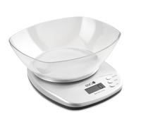 Eva bilancia digitale da cucina 5 kg divisione 2 grammi, abs argento
