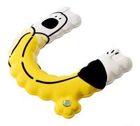 EVA Cartoon Banana Copriwater impermeabile antiscivolo compatibile con la maggior parte dei WC standard a forma di O U e V (B)