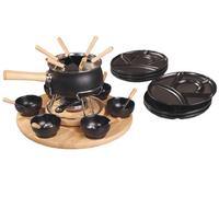 Eva Collection Fodue, Set smaltato, Nero, 31 Pezzi