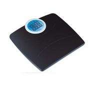 EVA COLLECTION Pesapersone Vetro Nero LCD Blu 150 Kg Suddivisione 100 g Bilancia